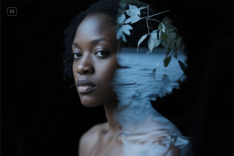 Lorna Simpson style collage art